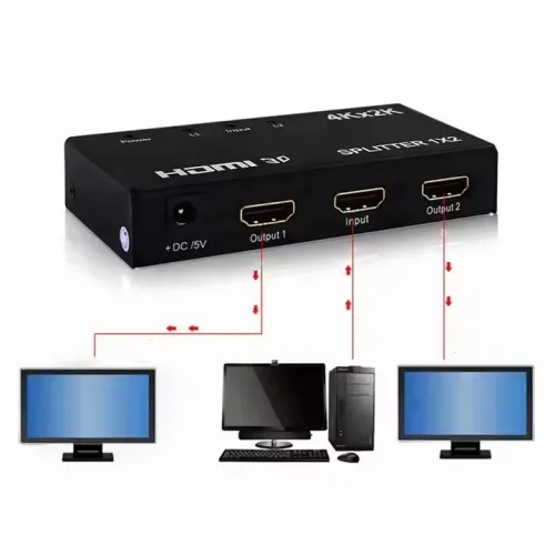 Splitter Répartiteur HDMI 1 Entrée & 2 Sorties UHD 4K x 2K 3D