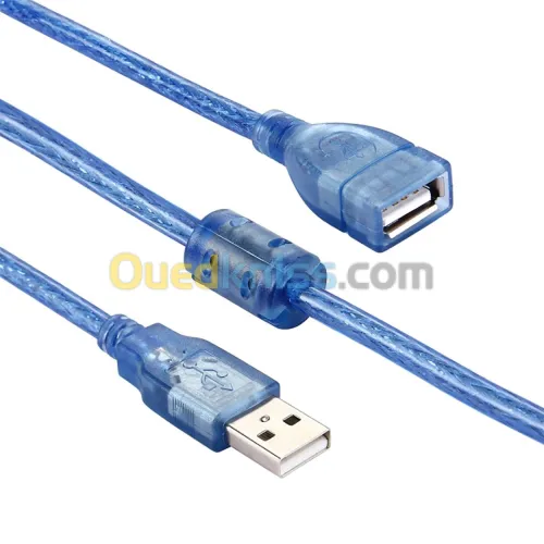 Câble USB Extension USB 2.0 Mâle / Femelle Avec Véritable Anneau Magnétique Blindé