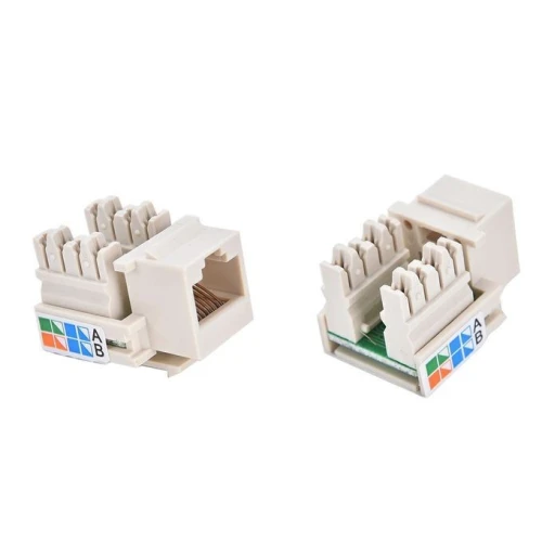 Prises Réseau Ethernet RJ45/RJ11 à 1 port Complet 3in1 Face Rj45/ Boitier / Keystone Cat5e