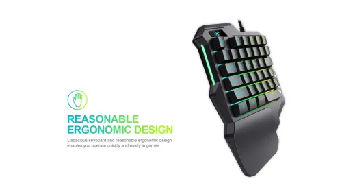 Clavier Gaming One-Hand Anti-Ghosting RGB GAMENOTE KB513L HAVIT