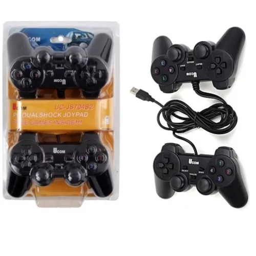 Double Manettes de Jeux DUALSHOC USB pour PC UC-JS704S2 Ucom