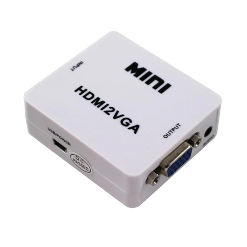 Convertisseur HDMI vers VGA avec Sortie Audio Jack 3.5 mm HDMI2VGA 1080P