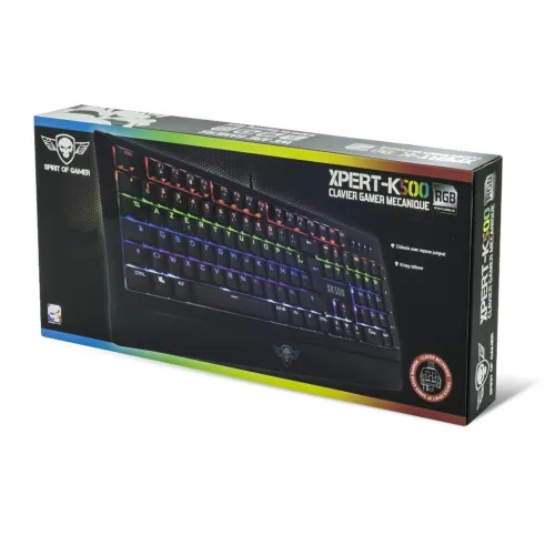 Clavier Gaming Mécanique Rétro Eclairage RGB Châssis métal Xpert-K500 Spirit Of Gamer