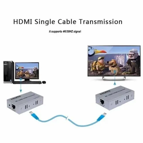 Extender & Rallonge HDMI UHD 4K à 60 Hz 60 m sur Câble Ethernet Cat5e/6