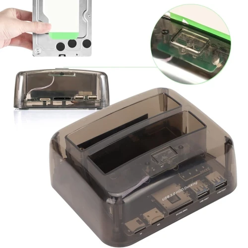 Station d'Accueil Double Disques Durs HDD & SSD SATA & IDE 2,5" et 3,5" sur Port USB 3.0 S8