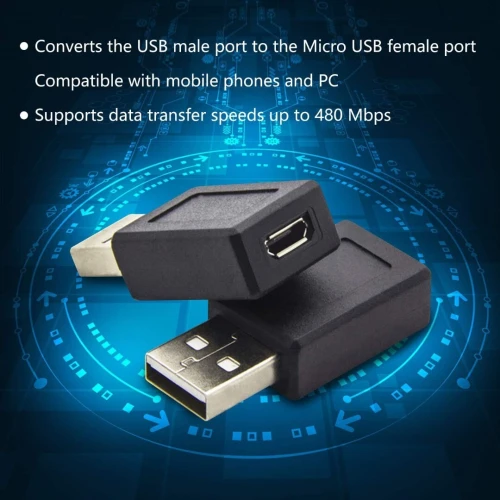 Adaptateur USB Type-A Male vers Micro USB