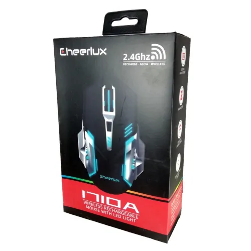 Souris Gaming San Fil 2.4 GHz Rechargeable 7 Boutons jusqu'à 3200 DPI 1710A Cheerlux