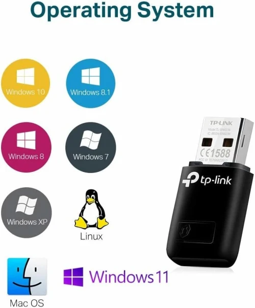 Mini Adaptateur USB WiFi N 300 Mbps TL-WN823N Ver: 3.0 TP-Link
