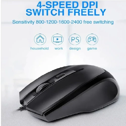 Souris Gaming Filaire HP M150 Noire : Précision et Réactivité pour Vos Victoires