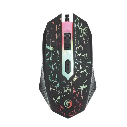 Pack 4En1 Gaming Clavier Rétroéclairé Souris Usb Led Tapis Souris Casque CM370 Marvo
