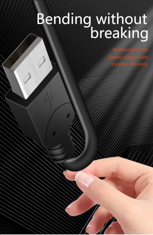 Cable USB-A 2.0 male vers USB-A 2.0 male avec Ferrite 1.5m