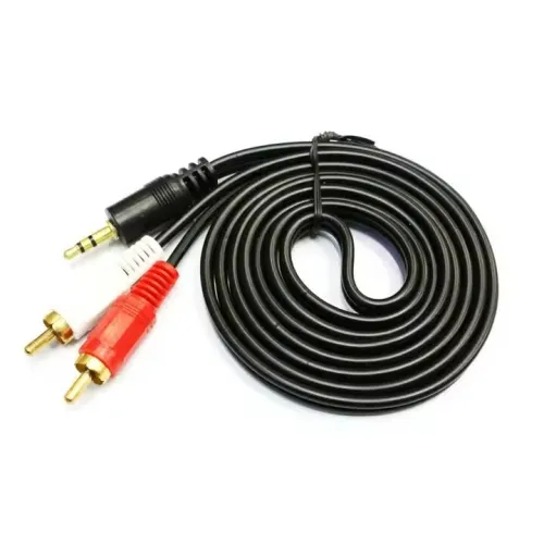 Câble Audio Auxiliaire Jack 3.5mm Mâle à 2RCA Mâle Cordon Mince  de 1.5 m /3 m /10 m