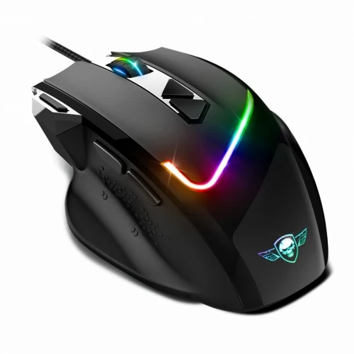 Pack Souris Filaire & Tapis de Souris pour Gamer 7200 dpi 8 Boutons Programmables RGB Pro-M3 