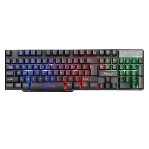 Pack 4En1 Gaming Clavier Rétroéclairé Souris Usb Led Tapis Souris Casque CM370 Marvo