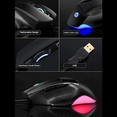 Souris Gaming USB H P pour DPI réglable de jeu E-Sports, souris rétro-éclairée filaire G200