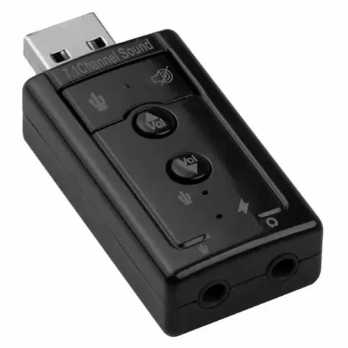 Adaptateur Carte Son USB 2.0 Virtual 7.1CH Sound 2CH Stéréo & Mic