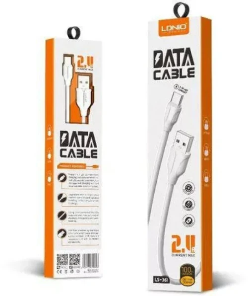 Câble USB Type-C de Charge et de Transfer Données Rapide LDNIO LS-361