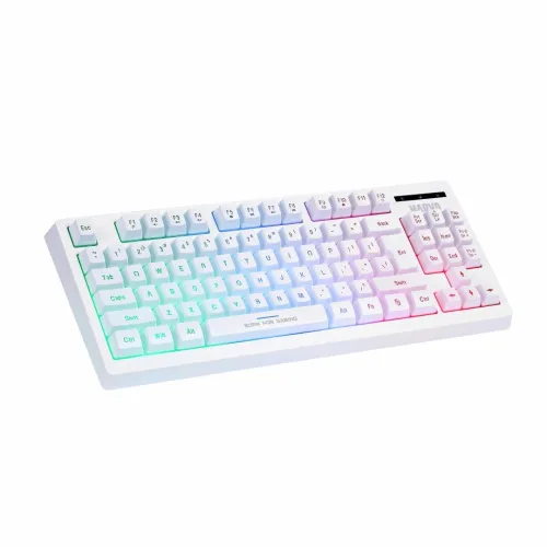 Pack Gaming 3en1 - Clavier 87 Touches, Souris 7 Boutons 7200 DPI, Tapis CM310 WH LOOT 30 MARVO