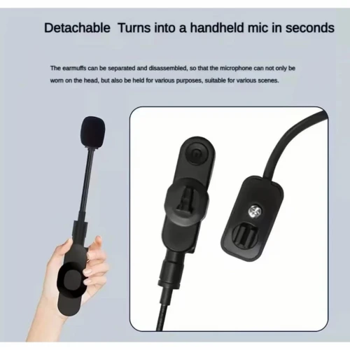 Microphone Sans Fil Auxiliaire Singel Transmetteur pour Enregistrement,Vlog.. Multi-plateformes K36
