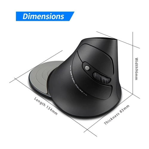Souris Gaming Verticale Sans Fil 2,4 GHz 1000-1600-2400 DPI F-17 ZELOTES