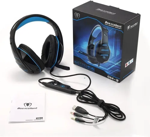 Casque Pro Gaming avec Microphone Lumineux pour PC Mobile PS4 GM-3 BEEXCELLENT