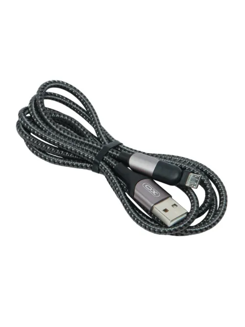 Câble de Charge Micro USB V8 à tête rotative à 180deg Universel 2,4A 1.2m XO-NB176 