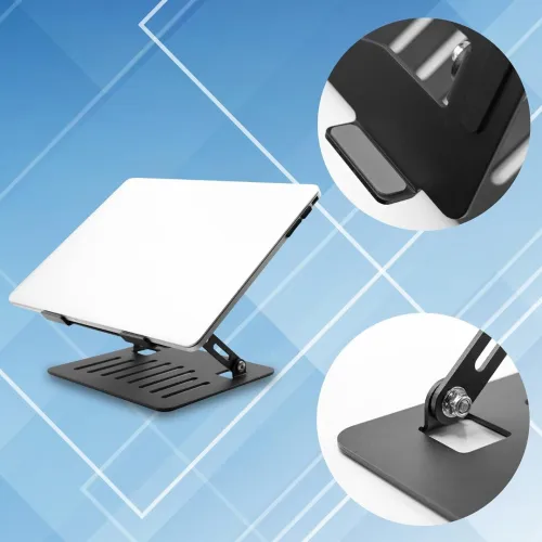 Refroidisseur & Support Laptop & Tablette en Alliage d'Aluminium avec Double Ventilateur YL-902