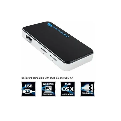 Lecteur de Carte Mémoire All in 1 USB 3.0 5 Gbit /s pour Carte CF - SD - Micro SD -MS - XD - TF - M2