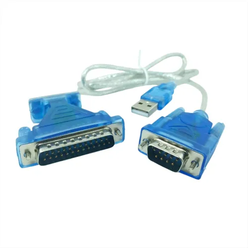 Adaptateur Câble USB 2.0 vers Série RS232 (DB9 et DB25) 