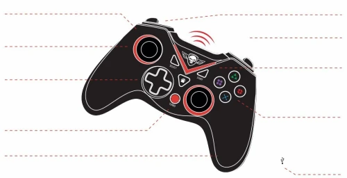 Manette Gaming Sans Fil Rechargeable pour PC & PS3 SOG-RFXPG Spirit Of Gamer