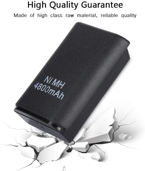 Kit Batterie 4800 mAh + Cable USB pour Manette X-Box 360