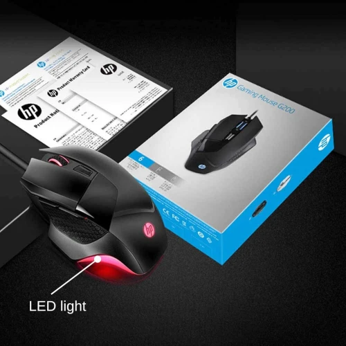 Souris Gaming USB H P pour DPI réglable de jeu E-Sports, souris rétro-éclairée filaire G200