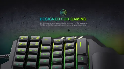 Clavier Gaming One-Hand Anti-Ghosting RGB GAMENOTE KB513L HAVIT