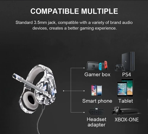 Casque Gaming Stéréo Jack 3.5 mm pour Mobile Gaming / Laptop / PS4 OVLENG GT95 OVLENG