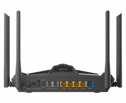 Modem Routeur Sans Fil Wi-Fi 6 Double Bande AX1800 VDSL2 / ADSL2+ avec VOIP DSL-X1852E D-LINK