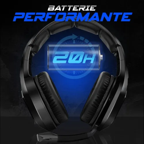 Casque Gamer Pro Sans Fil 7.1 Surround Micro Flexible MultiPlatforme Xpert-H1300