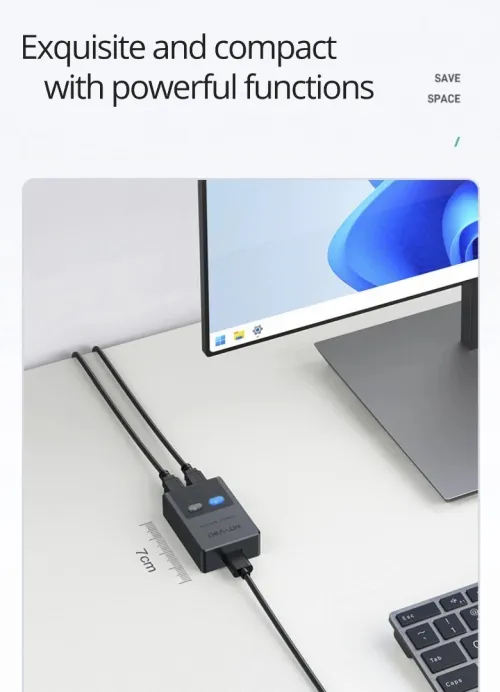 Swith Commutateur De Partage USB d'Imprimante 2 Ports vers 1 Port USB MT-SW221-CH MT-VIKI