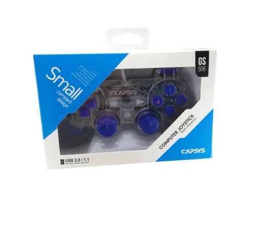 Manette de Jeu avec Vibration et Lumineux USB GS506 CAPSYS