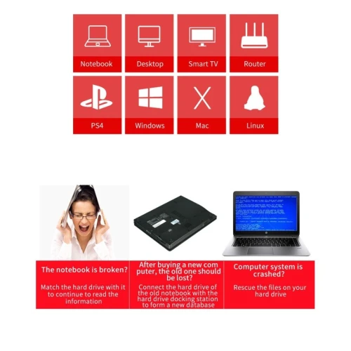 Station d'Accueil Double Disques Durs SATA 2,5" et 3,5" USB 3.0 6228US3 ORICO