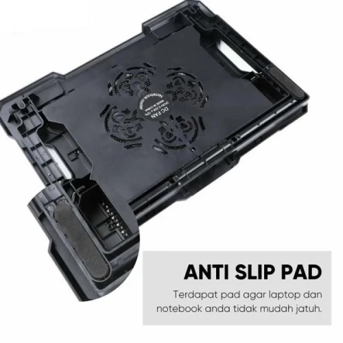 Refroidisseur Laptop Hauteur Réglable avec Ventilateur Antidérapante Avec Lumière LED Bleu CP100 