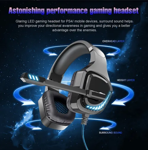Casque Gaming Stéréo Jack 3.5 mm pour Mobile Gaming / Laptop / PS4 GT97 OVLENG 