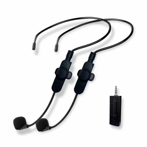 Microphone Sans Fil Auxiliaire Doubl Transmetteur pour Enregistrement,Vlog.. Multi-plateformes K36