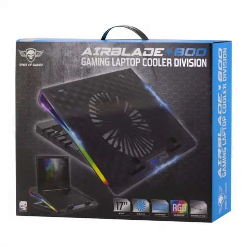 Refroidisseur Professional Airblade 800 Pour Laptop Jusqu'À 17" SOG-VE800 Spirit Of Gamer