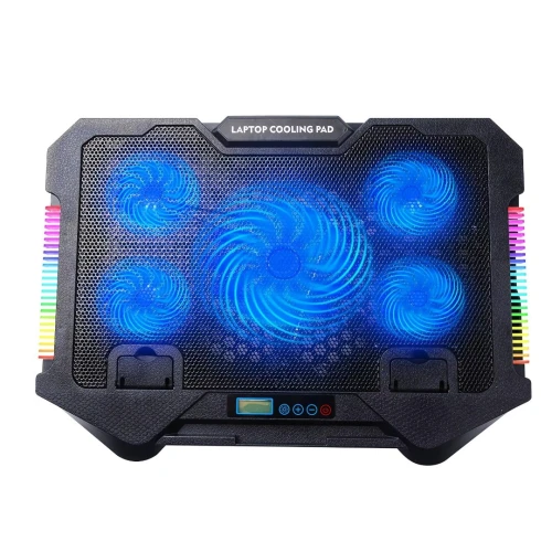Refroidisseur Laptop de 5 Ventilateurs & Dual Support pour Mobile à RGB Compatible jusqu'à 17'' S500