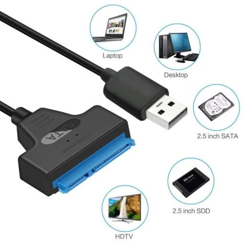 Adaptateur USB 3.0 vers SATA III Disque Dur pour 2.5" SSD & HDD
