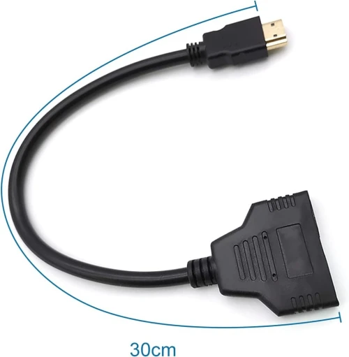 Splitter HDMI 4K UHD 1 Entrée vers 2 Sorties 30 cm