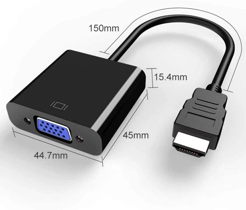 Adaptateur vidéo HDMI Mâle vers VGA Femelle & Audio 