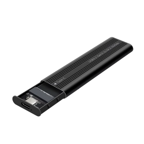 Boîtier Rack pour disque SSD M.2 NVMe USB-C 3.2 Gen2 pour Disques 2280 / 2260 / 2242 / 2230, Boîtier en Aluminium
