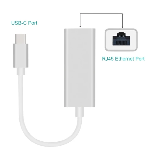 Adaptateur réseau USB 3.1 Type-C vers RJ45 pour PC / Laptop