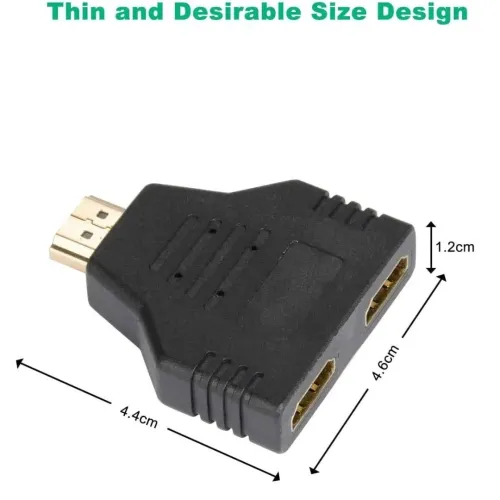 Splitter HDMI 4K UHD 1 Entrée / 2 Sorties Dupliquez et Affichez Votre Contenu sur Deux Écrans 